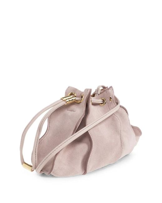Ulla Johnson Pink Small Adria Wavy Bucket Bag
