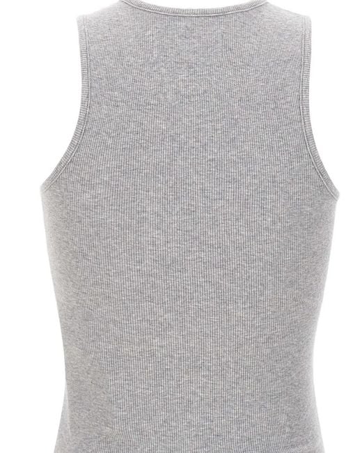 Vivienne Westwood Gray Orb Logo Sleeveless Top