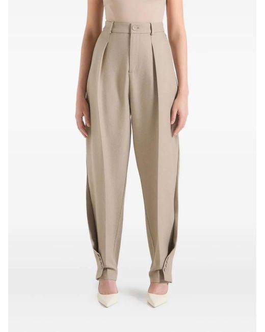 Manière De Voir Natural Sophie Twist Leg Tailored Trousers