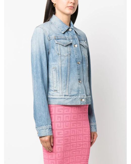 Givenchy Blue Button-Up Denim Jacket