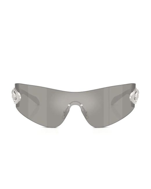 Versace Shield-Sonnenbrille Mit Medusa-Detail in Gray für Herren
