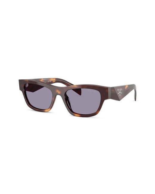 Prada Brown Tortoiseshell-Effect Sunglasses