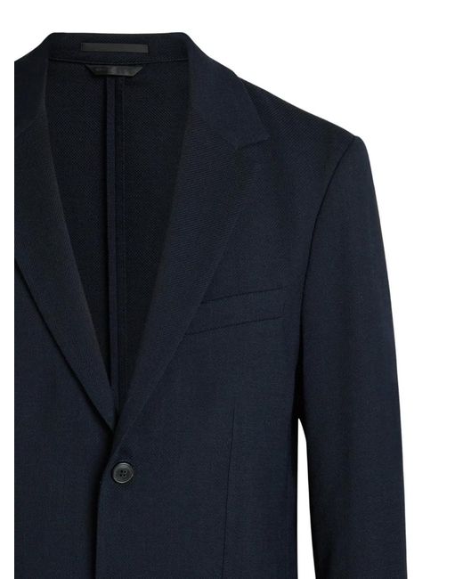 Sunspel Blue Single-Breasted Blazer for men