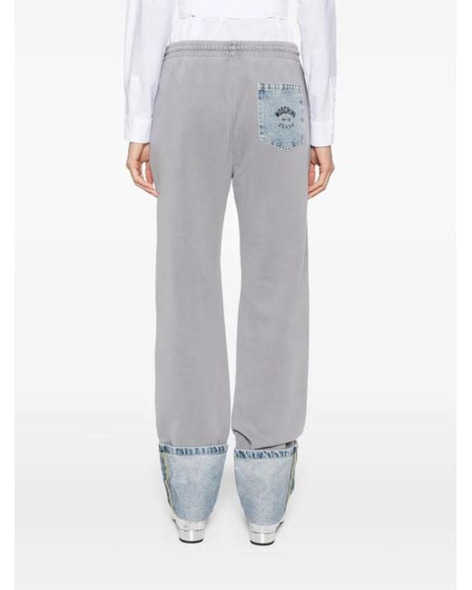 Moschino Gray Tailored Pants With Classic Cut For Polished Style