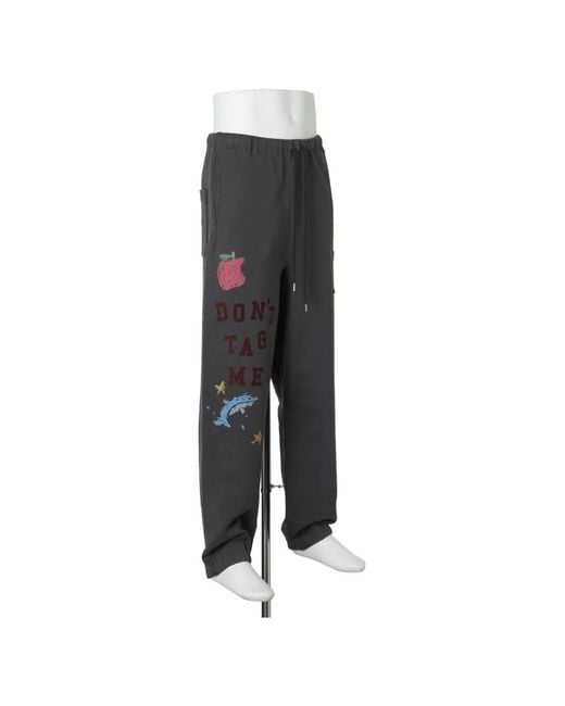 Maison Mihara Yasuhiro Gray Doodle Printed Sweat Pants for men