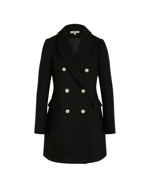 Morgan Black Double-Breasted Coat