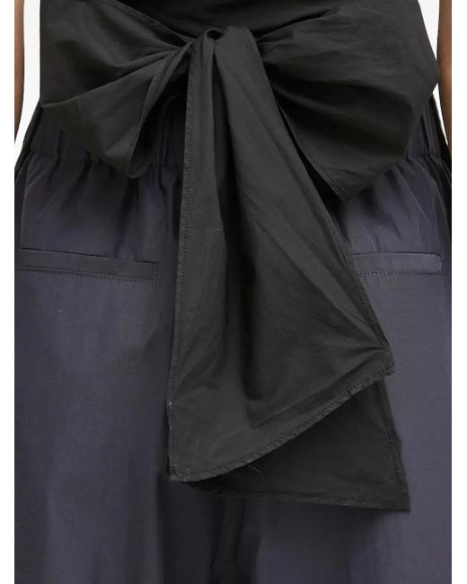 Forte Forte Black Bow-Detail Wrap Top