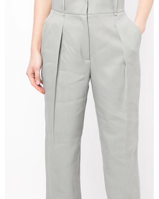 GOODIOUS Gray Tapered-Leg Trousers