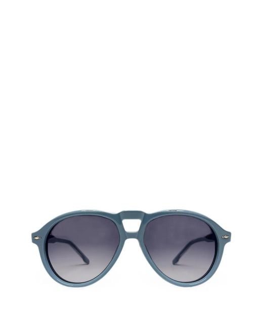 Jacques Marie Mage Blue Valkyrie Pilot-Frame Sunglasses