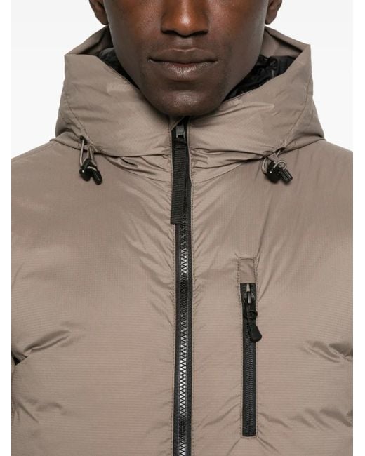 Canada Goose Brown Matte Finish Padded Jacket for men