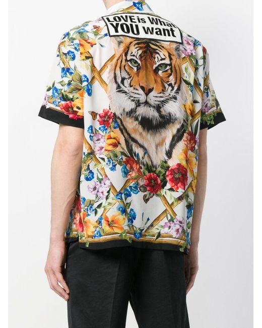 Dolce \u0026 Gabbana Silk Tiger And Floral 