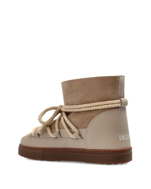 Inuikii Brown Rope-Lace Suede Boots