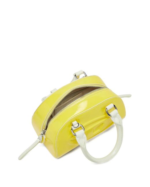 DIESEL Yellow 1Dr Dome Embossed Logo Crossbody Bag