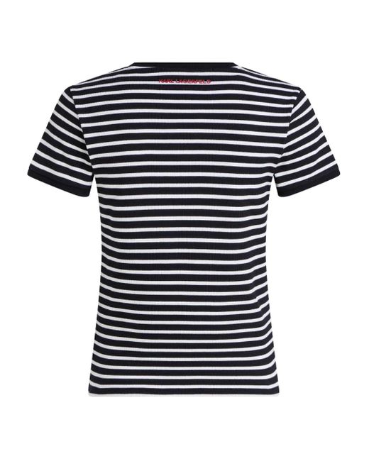 Karl Lagerfeld Black Striped T-Shirt
