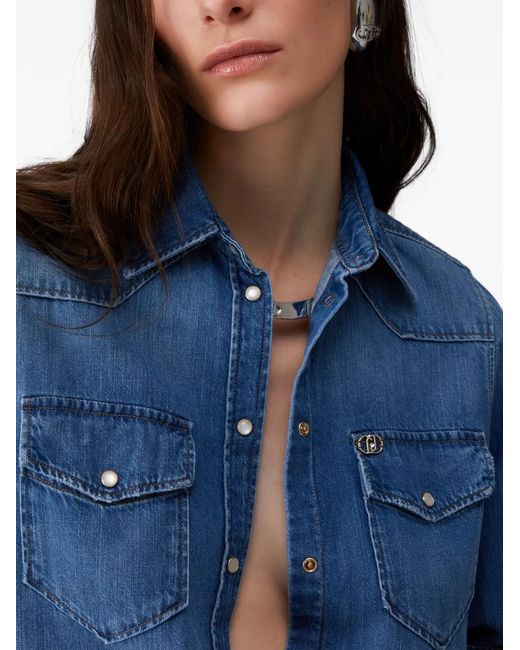 Liu Jo Blue Denim Wash Shirt