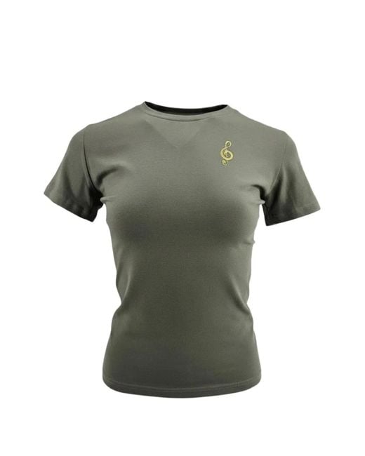 Madison Maison Green Crew-Neck T-Shirt