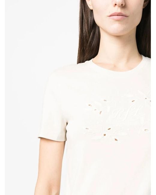 Ralph Lauren White Katlin Short-Sleeved T-Shirt