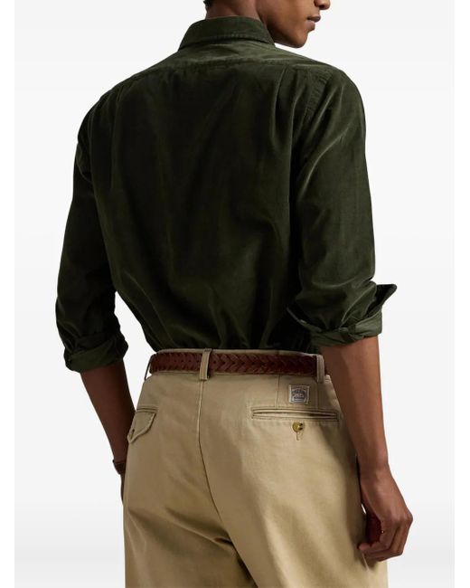 Polo Ralph Lauren Green Custom Fit Shirt for men