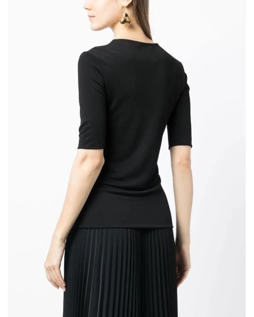 Jil Sander Black Round Neck Short-Sleeved T-Shirt