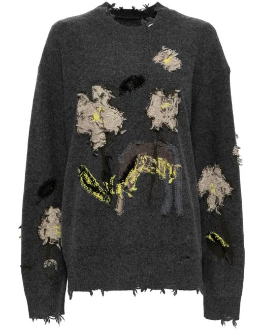 JNBY Black Floral Pattern Jumper