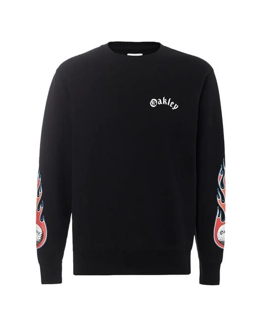 Oakley Blue Tnp Flames Sweatshirt for men