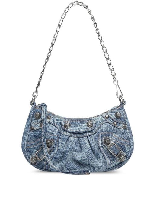Balenciaga Le Cagole Mini Denim Shoulder Bag in Blue Lyst Canada
