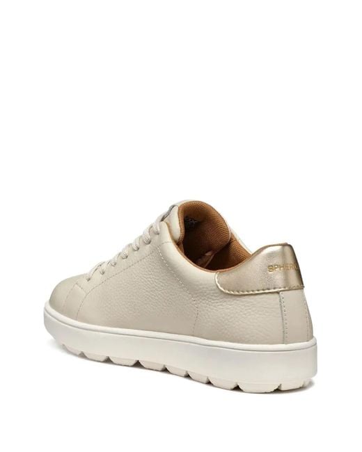 Geox White Spherica Ecub-1 Sneakers