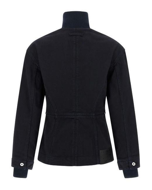 Jean Paul Gaultier Black Slit Denim Jacket