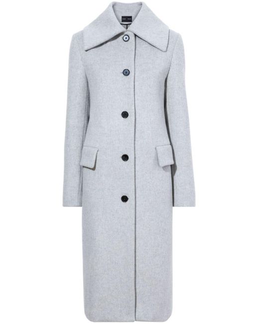 Proenza Schouler Gray Louise Virgin Wool-blend Coat