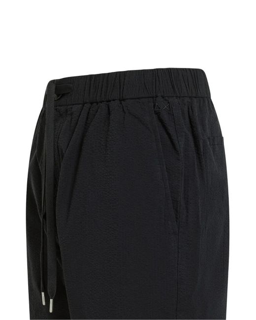 Sun 68 Black Drawstring Shorts for men