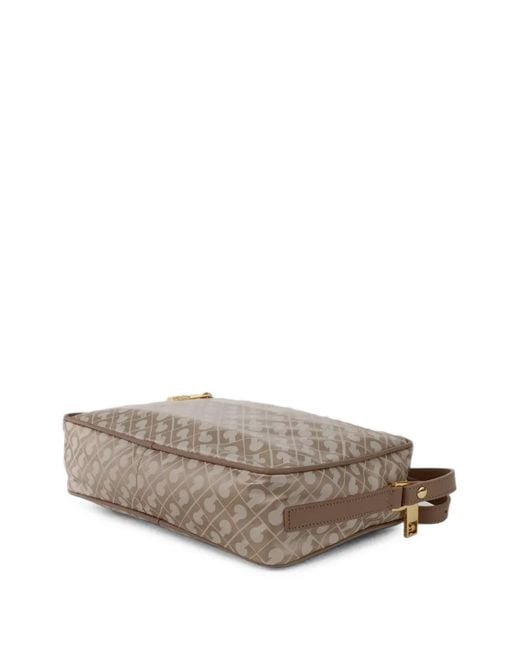 Gherardini Natural Monogram-Pattern Crossbody Bag
