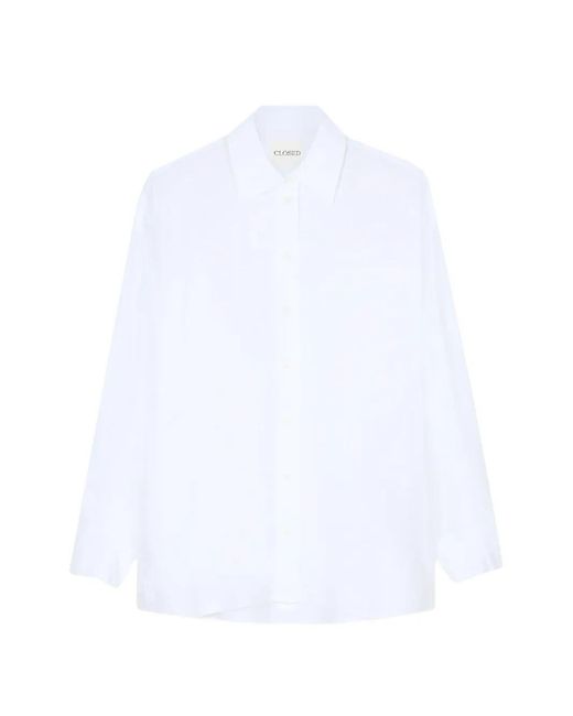 Closed White Pointed-Collar Shirt