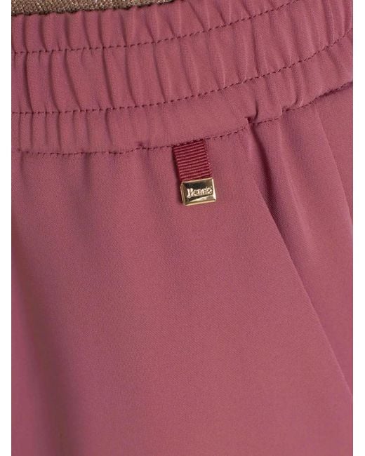 Herno Pink Drawstring-Fastening Track Pants