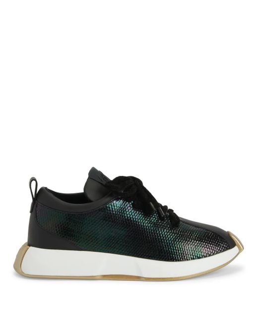 Zapatillas Ferox con parche del logo Giuseppe Zanotti de hombre de color Black