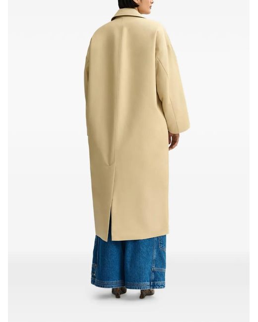 Essentiel Antwerp Metallic Double-Breasted Trench Coat
