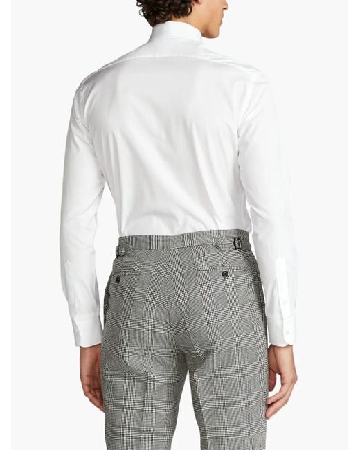 Ralph Lauren White Poplin Shirt for men