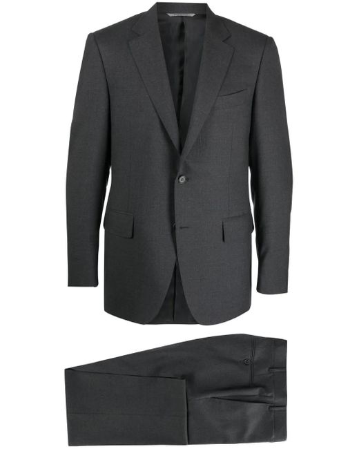 Canali Gray Two Piece Single Breasted Suit for men