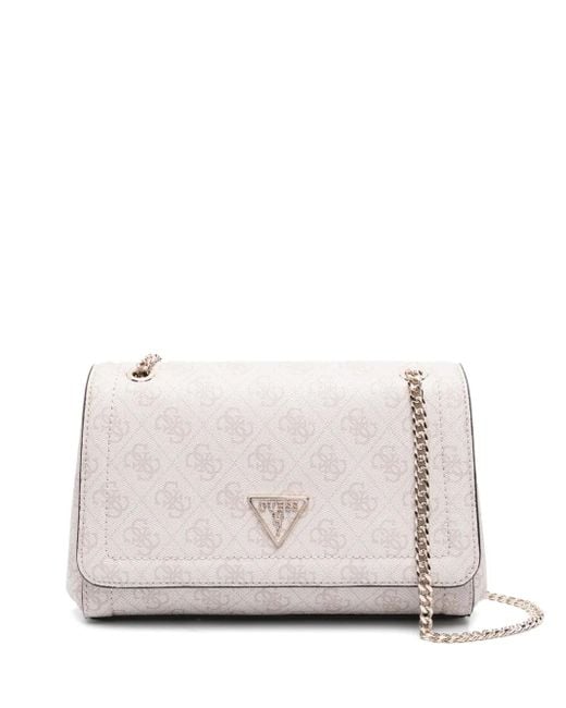 Guess White Noelle Shoulder Bag