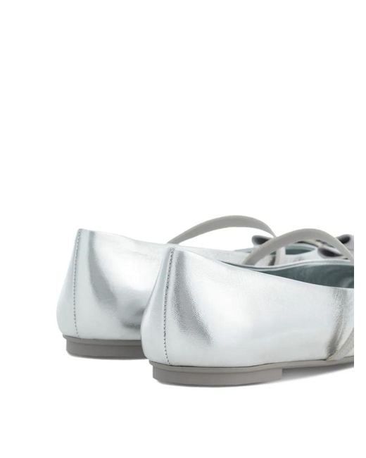 Ferragamo White Flat Shoes