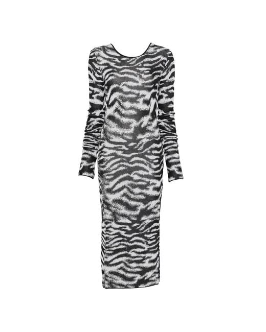 The Attico White And Midi Dress