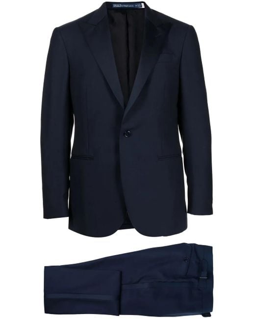 Polo Ralph Lauren Blue Single-Breasted Tuxedo Suit for men