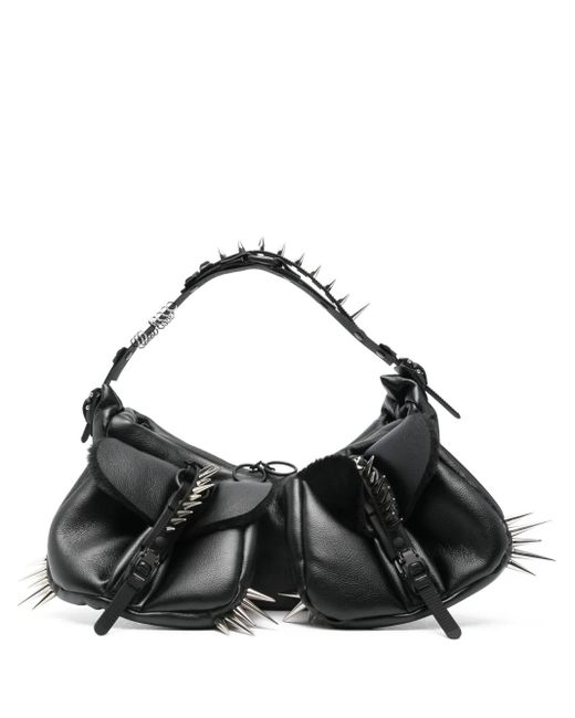 Junya Watanabe Black Schultertasche mit Nieten