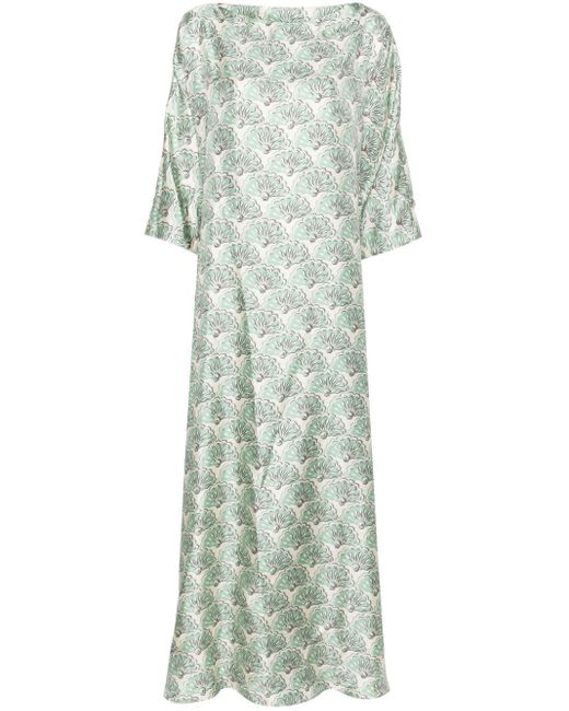 LaDoubleJ Maxi-jurk Met Print in het Green
