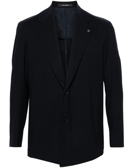 Tagliatore Blue Notched-lapels Single-breasted Blazer for men