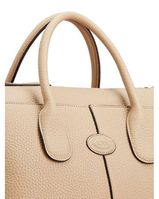 Tod's Natural Di Bag In Leather Small