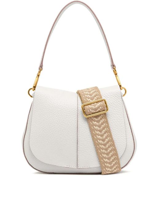 Gianni Chiarini White Runde Helena Tote Bag