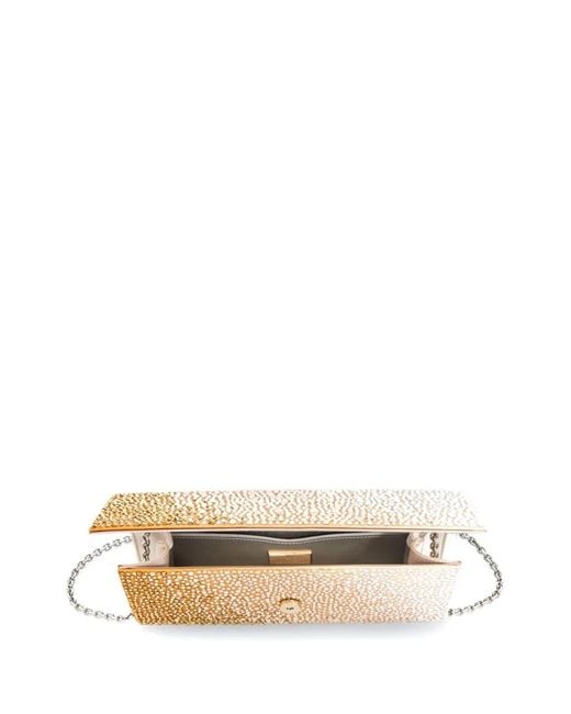 Judith Leiber Natural Perry Clutch Bag
