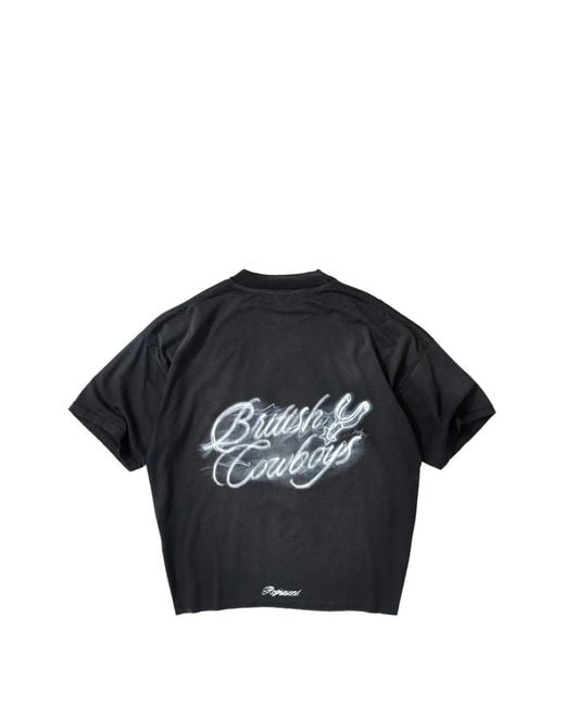 Represent Black T-Shirt British Cowboys for men