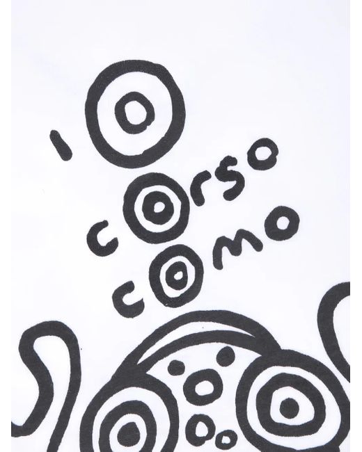 10 Corso Como White Frog-Print T-Shirt