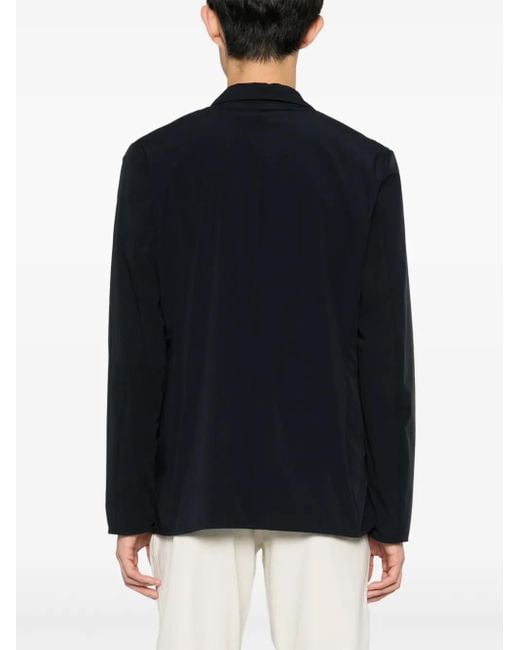 Aspesi Blue Single-Breasted Blazer for men